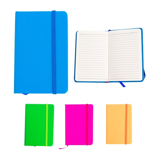 LIBRETA APUNTES PEQUEÑA POINTER CUERO NEON NB-780-A6  9.5CM X 14.5CM