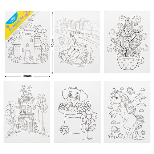 LIENZO POINTER CUADRO C/DISEÑO 30X40CM CA-3040-B