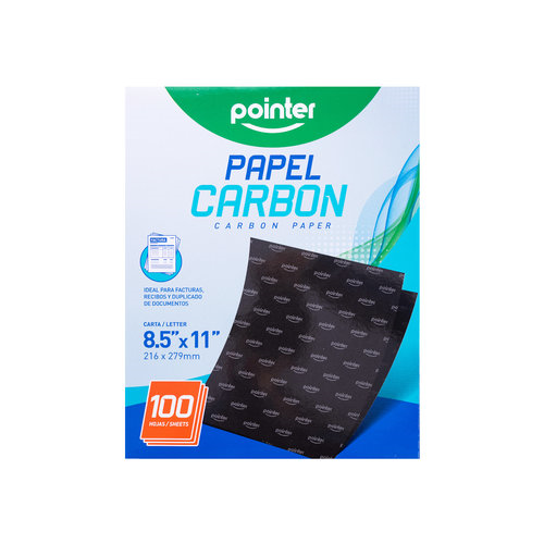 PAPEL CARBON POINTER CARTA NEGRO 8.5X11 CJ-100UD CP-8511-N