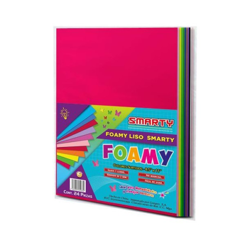 FOAMY SMARTY T/C  8.5X11" SURTIDO UD