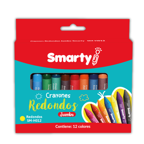 CRAYOLAS SMARTY REDONDA DELGADA SM-H009/SM-N009 CJ-12COL