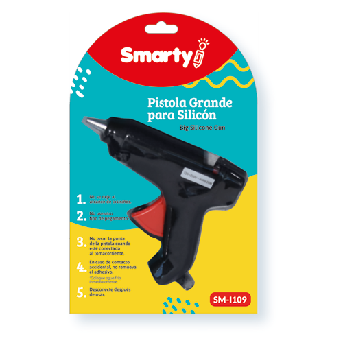 PISTOLA SILICON SMARTY GRANDE NEGRA 110V-40W SM-J047
