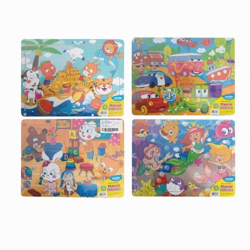 ROMPECABEZA MADERA POINTER SURTIDO 48PCS PZZ-1804