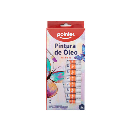 SET PINTURA OLEO POINTER 12COL OP-1212-B