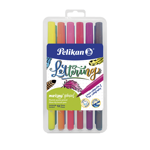 SET MARCADOR PELIKAN MARKANA BRUSH 12COL 30341200