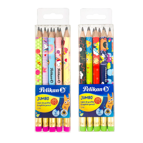 SET LAPIZ GRAFITO JUMBO PELIKAN TRIANGULAR #2HB 10PCS DISEÑO 30330235