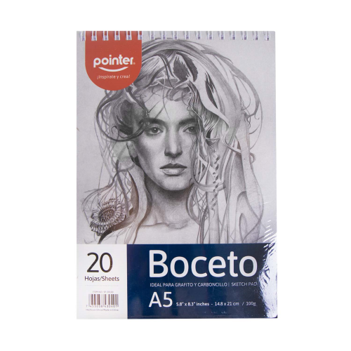 BLOCK BOCETO POINTER 20HJ BL 5.8X8.3" 100GR SP-20100