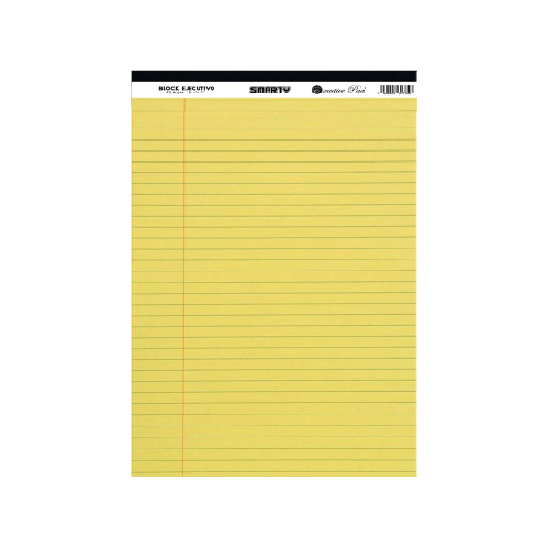 BLOCK EJECUTIVO AMARILLO SMARTY T/C T25 SMK -201001 UNIDAD