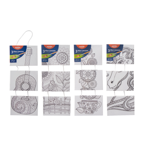 LIENZO POINTER CUADRO C/DISEÑO 12.7X17.8CM CA-18357 3UD