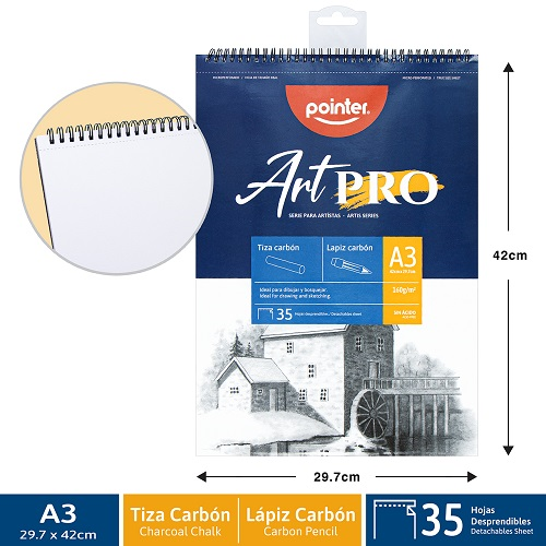 BLOCK BOCETO POINTER 35HJ BL 11.7x16.5" 160GR DBSK-160-A3 SECO