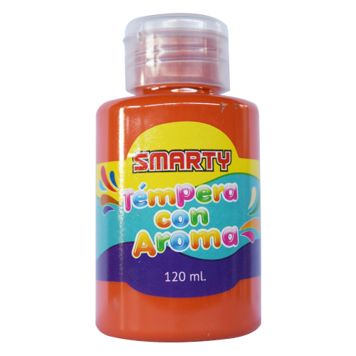 TEMPERA SMARTY NARANJA C/AROMA 120ML SM-F28007