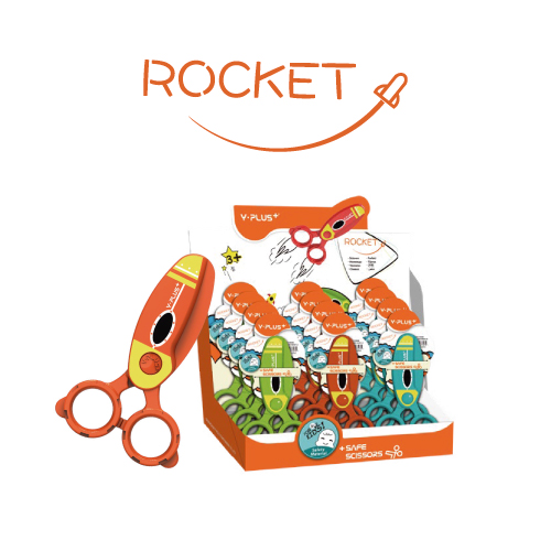 TIJERA ESCOLAR Y-PLUS ROCKET KIDS SC170100