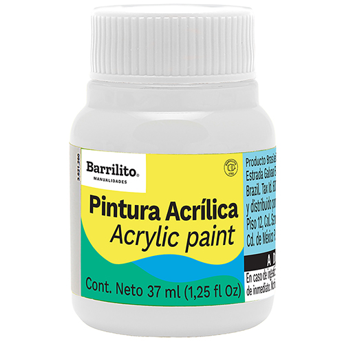 PINTURA BARRILITO ACRILICA 37ML AB308 BLANCO