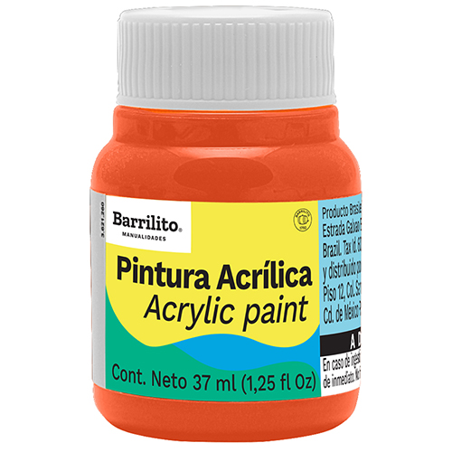 PINTURA BARRILITO ACRILICA 37ML AB316 NARANJA