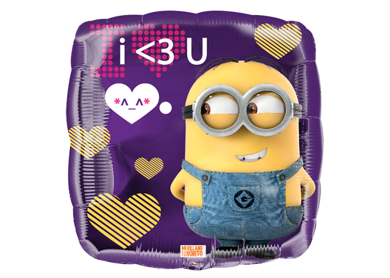 GLOBO 18" SQ MEX MINION I LOVE YOU