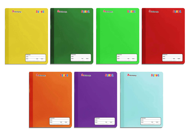CUAD COS GDE 100H RAYADO COLORES SURTIDO 24.8.5X19.5 CMS