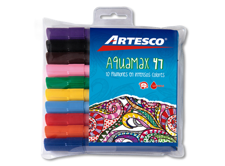 MARCADOR JUMBO LAVABLE ESTUCHE 10 UND AQUAMAX 47