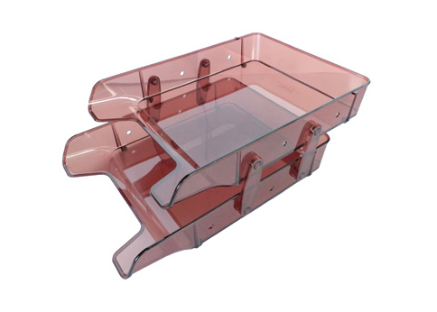 PAPELERA DE ESCRITORIO PLASTICA 2 TRAMOS PREMIUM TOPACIO