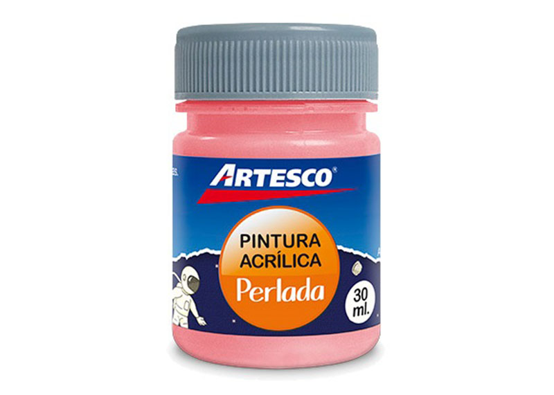 PINTURA ACRILICA PERLADA METALICA ROJO 30ML UND