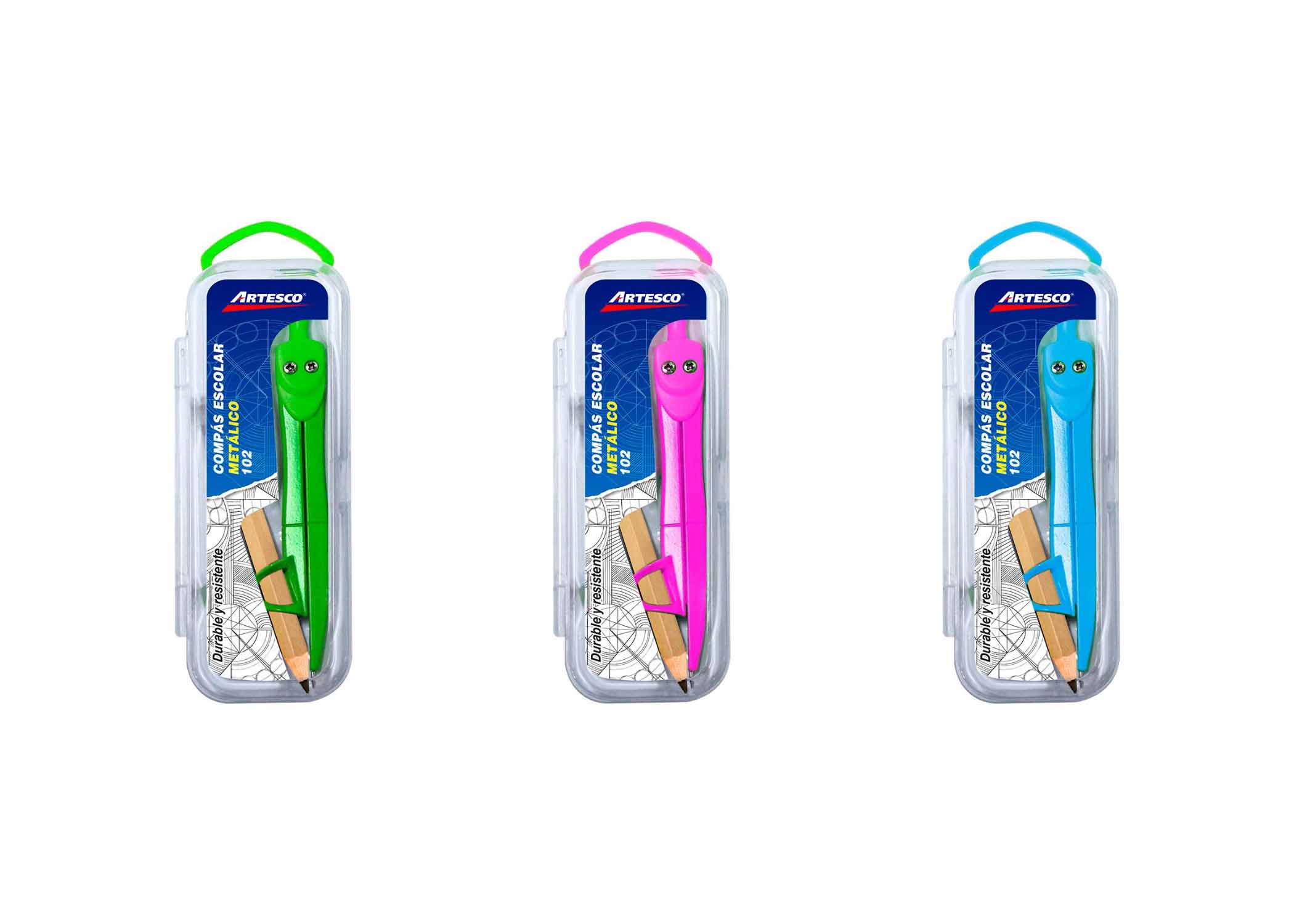 COMPAS METALICO CON LAPIZ MOD. 102