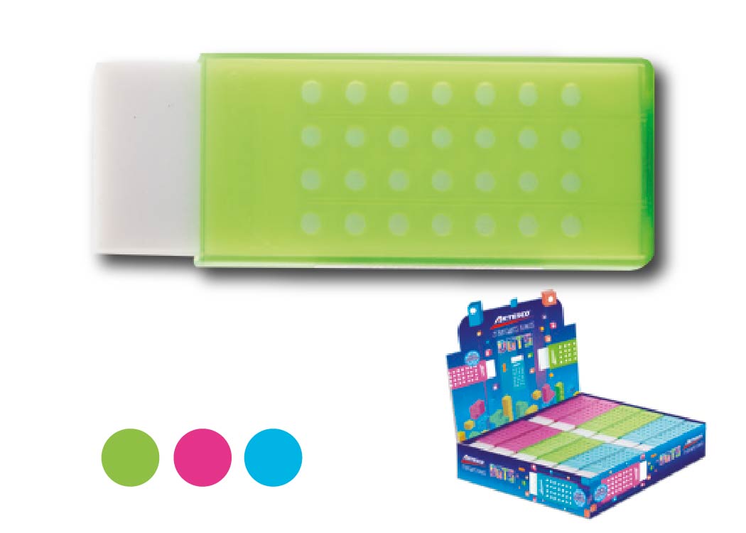 BORRADOR DE LECHE CON GRIP COLORES SURTIDOS UND.