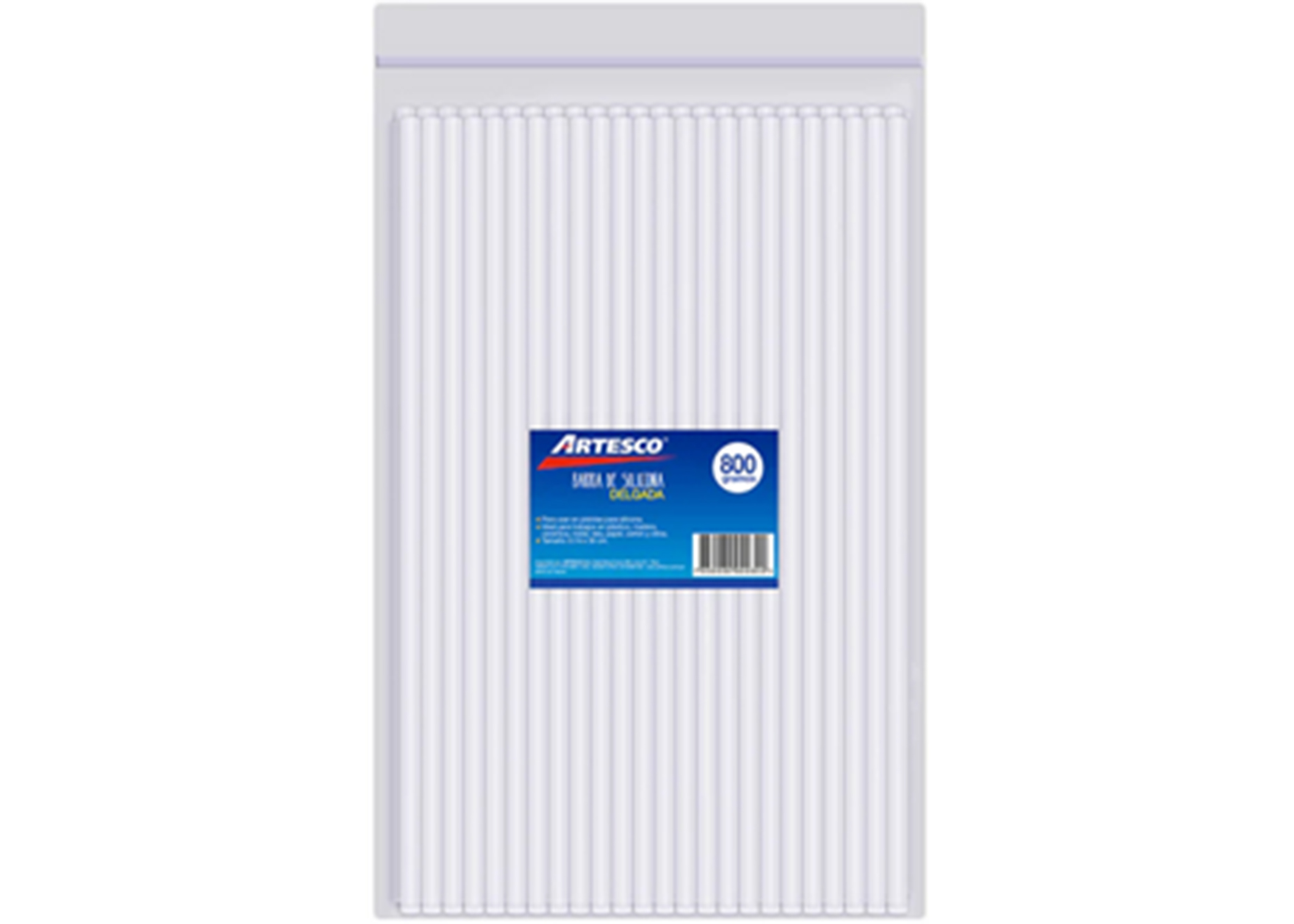 PEGAMENTO BARRA DE SILICON DELGADA 7.4 x 300mm UNIDAD