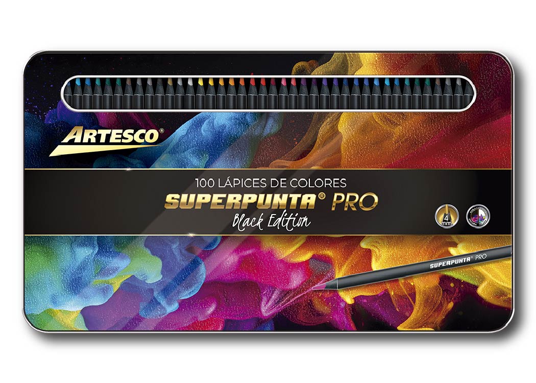 LAPIZ DE COLOR RDND LARGOS TEC SPRPNTA PRO 100 PCS 4MM