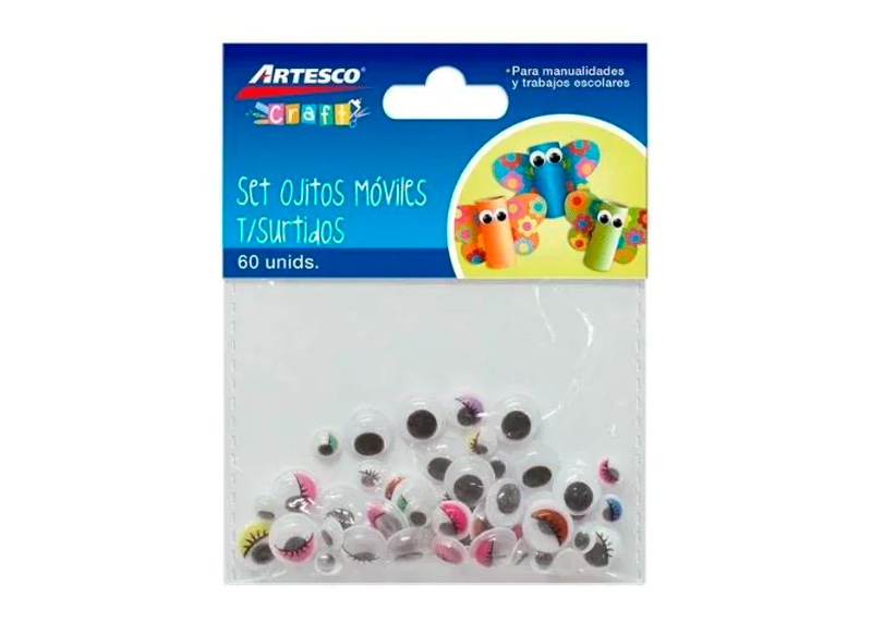OJITOS MOVILES TAMAÑOS SURT 60 PCS