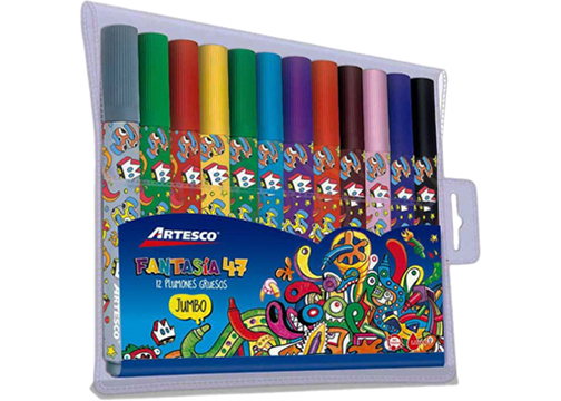 MARCADORES JUMBO FANTASIA 47 12 PCS
