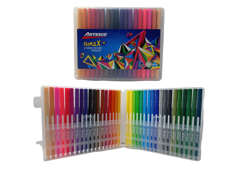 MARCADORES DELG TRIMAX A45 CJA PLASTIC 36 PCS