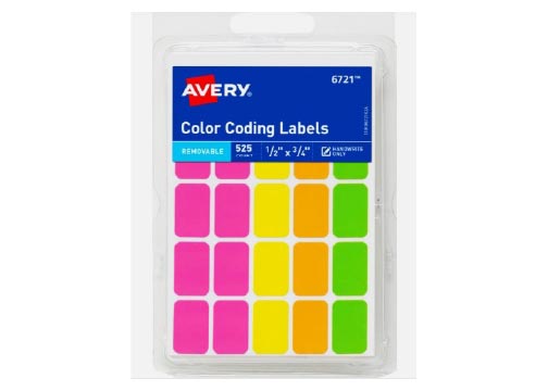 ETIQUETAS PARA PRECIO RECTANGULAR COLOR NEON PQT 525 UND