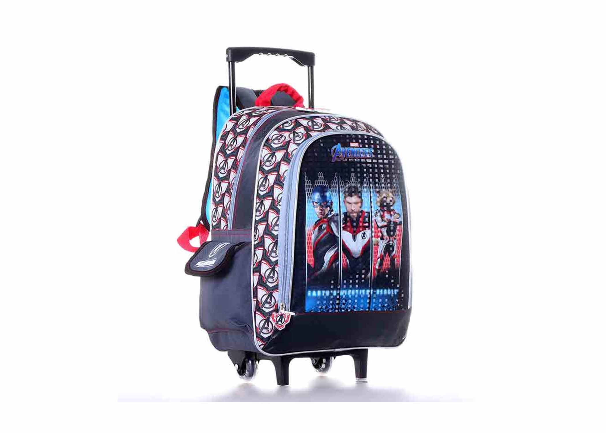 MOCHILA ESCOLAR  GRANDE CON RUEDAS AVENGERS 30 X 41 X 16