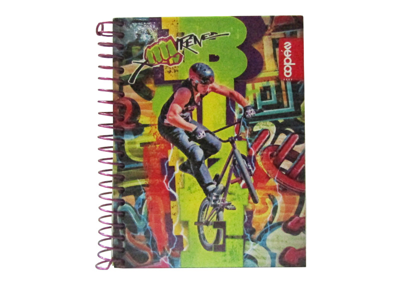 CUAD PASTA DURA MINI 96H E/S SURTIDO  4"X 5.25"