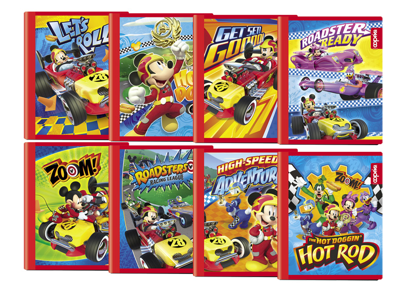 CUAD COS PEQ 100-200H RAYA MICKEY ROADSTER RACERS