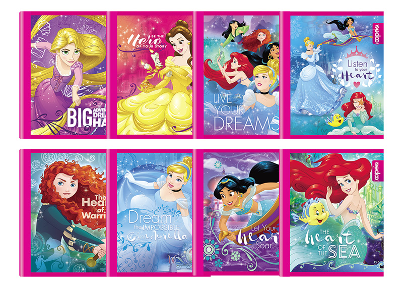 CUAD COS PEQ 100-200H RAYA PRINCESAS DISNEY