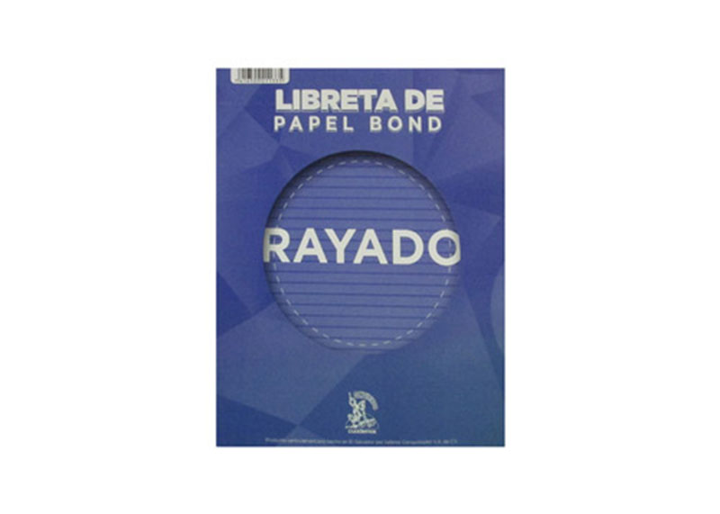 BLOCK RAYADO 45H TAMAÑO CARTA 20.2 X 26.6 CMS