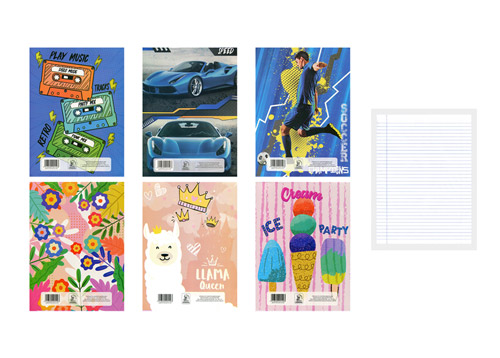 BLOCK RAYADO 45H TAMAÑO CARTA (MOTIVO) 20.2 X 26.6 CMS