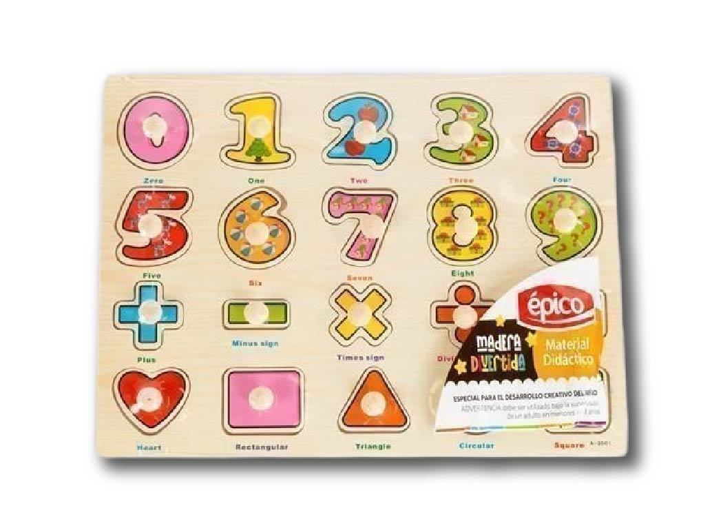 JUEGO DIDACTICO NUMEROS 100 PCS
