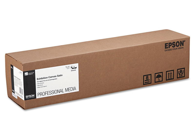 PAPEL EXHIBITION CANVAS SATIN 24" X 40' ROLLO