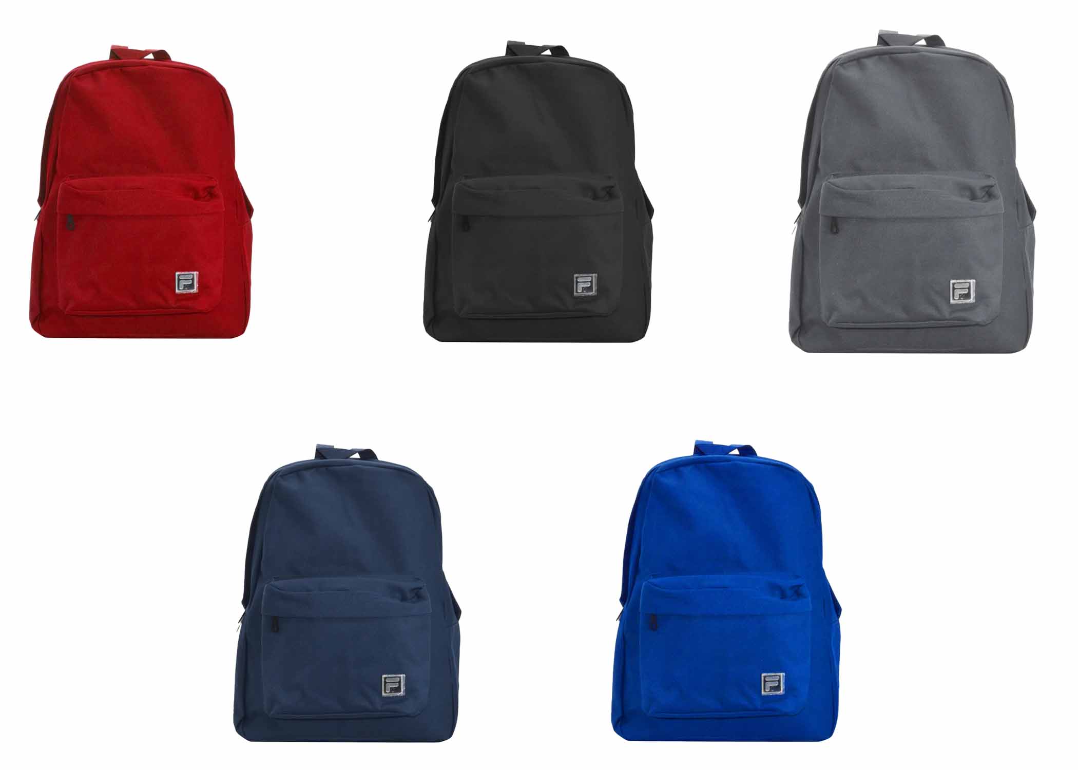 MOCHILA ESCOLAR FILA 17x12.5x5.25PLG SURTIDO COLORES