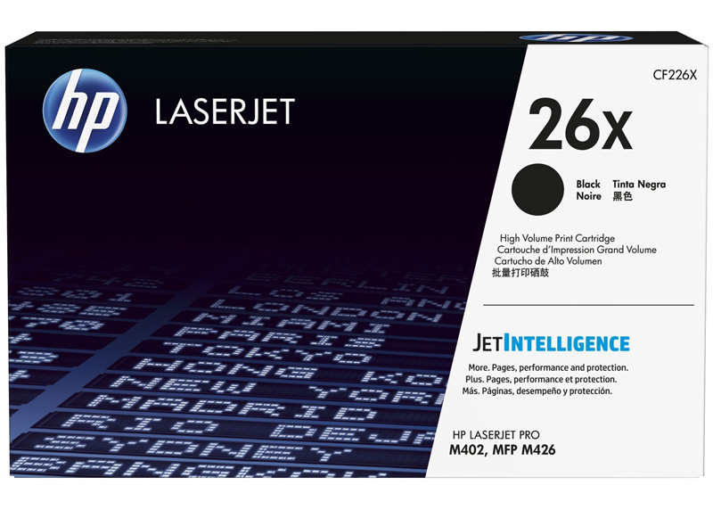 TONER HP #26X NEGRO P/M402/MFP/M426 9,000 PAG (CF226XD)