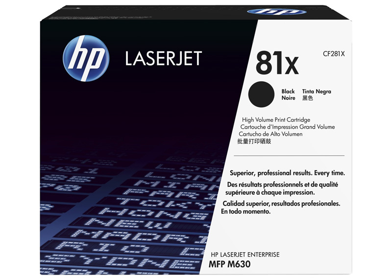 TONER HP #81X NEGRO P/M605/M630F 25,000 PAG