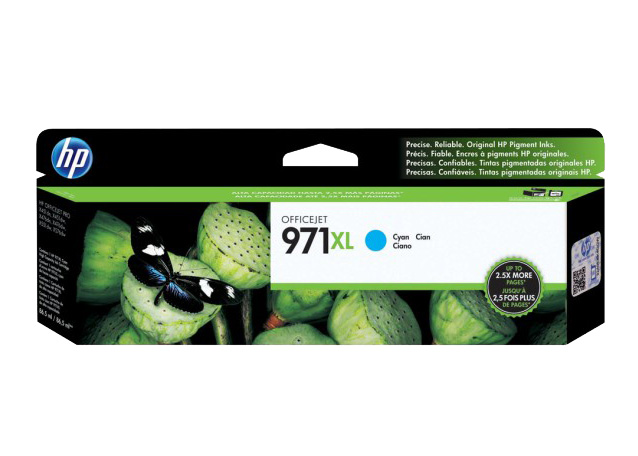 CARTUCHO HP #971XL CYAN ALTO RENDIMIENTO P/OJ PRO X451DN/DW, X476DN/DW, 6,600 PAG.