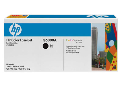 TONER HP #124A NEGRO LJ1600/2600/2605/CM1015/1017 2,500PAG. (Q6000A)