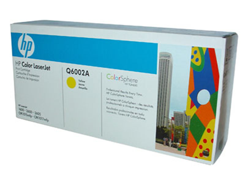 TONER HP #124A AMARILLO P/LJ1600/2600/2605/CM1015/1017 2,000PAG. (Q6002A)