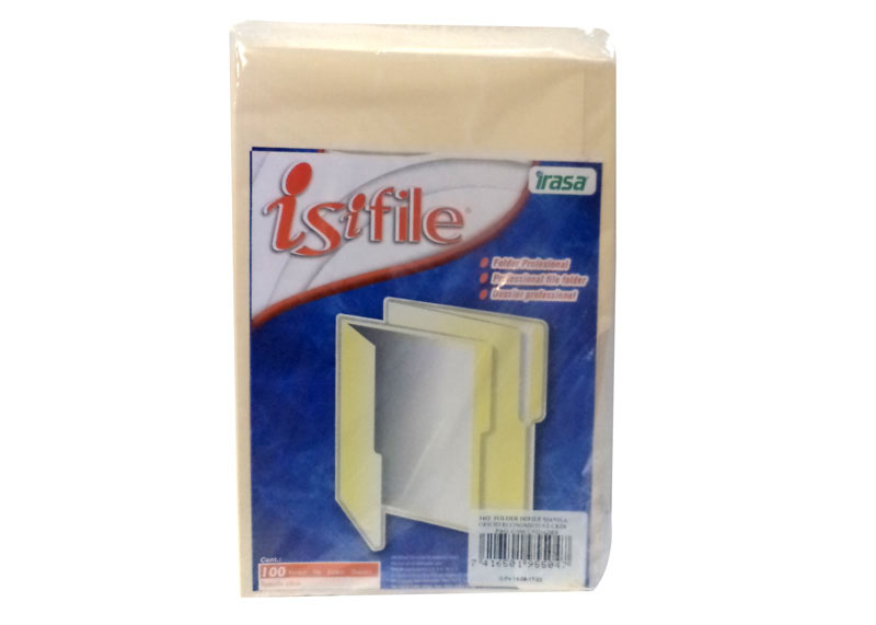 FOLDER DE MANILA LEGAL ECONO(100 UND)EN BOLSA 135GR