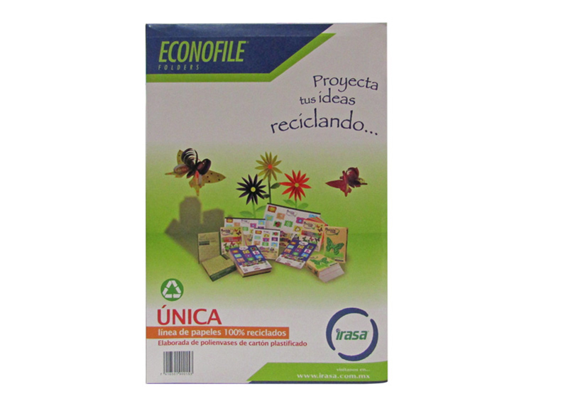 FOLDER DE MANILA EXTRA LEGAL 9 1/4"  X 14 3/4" PQT 100 UND.