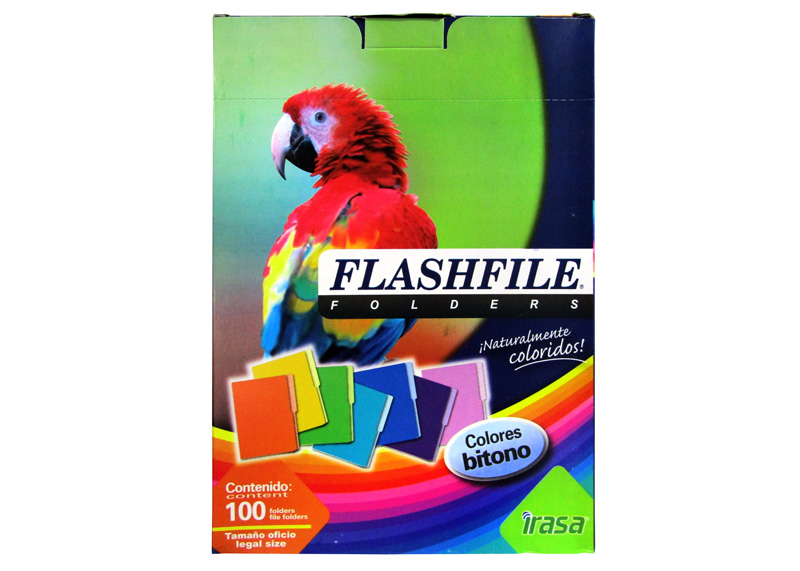 FOLDER DE COLOR T/LEGAL CJA 100 UND COLORES SURTIDO ECONOMICO