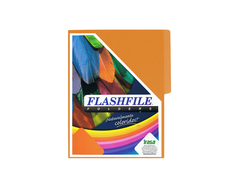 FOLDER BITONO TAMAÑO CARTA PQT 100 UND NARANJA