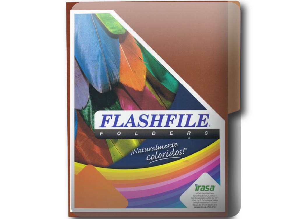 FOLDER BITONO T/CARTA PQT 100 UND CAFE